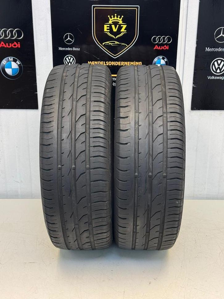 185/55R15 Continental zomerbanden 2 stuks 5 mm, Auto-onderdelen, Banden en Velgen, 15 inch, Zomerbanden, 185 mm, Personenwagen