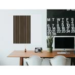 Design Prikbord Lattenwand Donker Eiken 100 x 50 cm, Ophalen of Verzenden, Nieuw