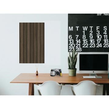 Design Prikbord Lattenwand Donker Eiken 100 x 50 cm beschikbaar voor biedingen