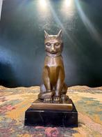 BJB - Conrad - sculptuur, Art Deco Cat - 17 cm - Brons,, Antiek en Kunst