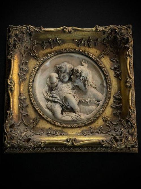 nach EDWARD WILLIAM WYON - Reliëf, liebliche Kinder - 29 cm, Antiek en Kunst, Curiosa en Brocante