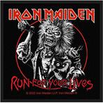 Iron Maiden Run For Your Lives - Patch officiële merchandise, Ophalen of Verzenden, Nieuw, Kleding