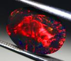 Cts. 3.10 natuurlijke Ethiopische zwarte opaal Cabochon -