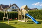 Houten Speeltoestel Lunoo Play+ met schommels en glijbaan, Ophalen of Verzenden, Nieuw