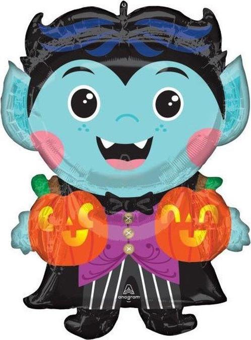 Anagram Folieballon Vampire 60 X 76 Cm Zwart, Hobby en Vrije tijd, Feestartikelen, Ophalen of Verzenden