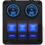 ProRide Schakelpaneel 12V voor Auto/Boot - USB/USB C, Auto-onderdelen, Dashboard en Schakelaars, Verzenden, Nieuw
