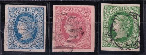 Spanje 1864 - Koningin Elizabeth II - Edifil 63/68 -, Postzegels en Munten, Postzegels | Europa | Spanje