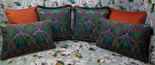 Kussenset met Liberty memories stof van Manufatti Toscani,, Antiek en Kunst, Kunst | Designobjecten