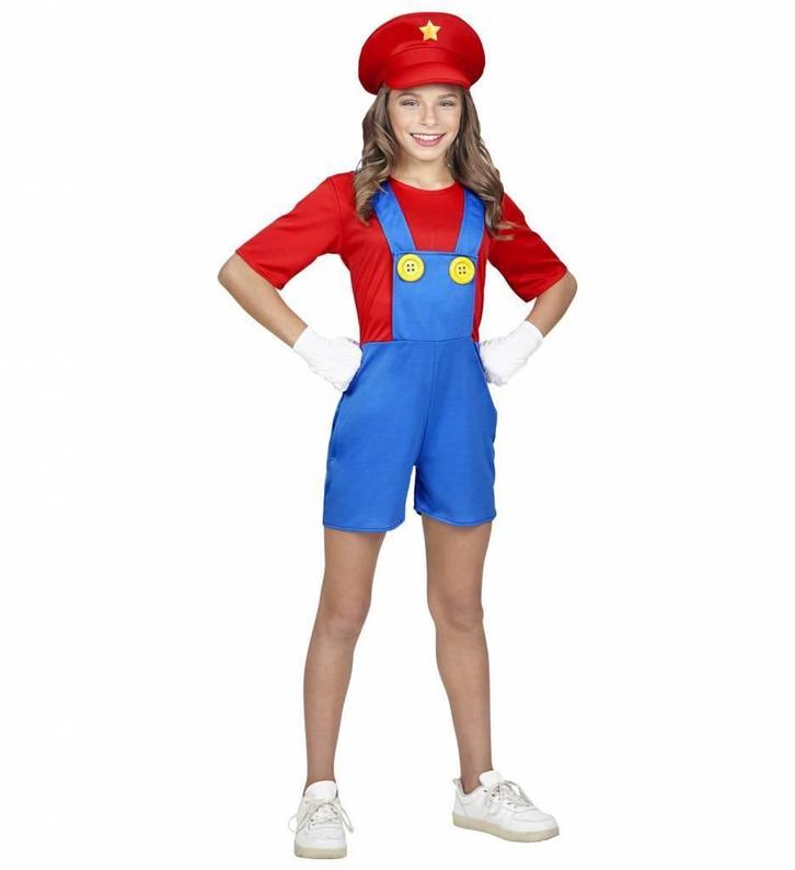 Mario Loodgieter Kostuum Meisje, Kleding | Dames, Carnavalskleding en Feestkleding, Nieuw, Ophalen of Verzenden