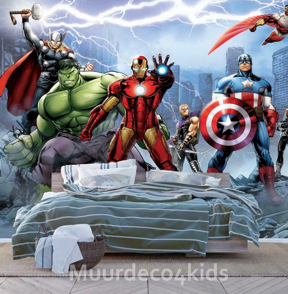 Geen Binnenshuis Plenaire sessie ≥ Avengers fotobehang XL, afm. 360 x 270 cm, vlies behang — Kinderkamer |  Inrichting en Decoratie — Marktplaats