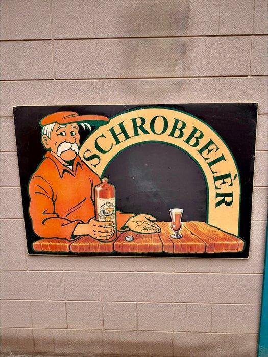 Schrobbelèr schoolbord - Reclamebord - Polycarbonaat, Antiek en Kunst, Antiek | Wandborden en Tegels