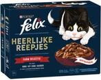 Heerlijke reepjes farm selectie 12x80g kattenvoer - Felix, Nieuw, Verzenden
