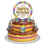 3D Wenstaart Happy Birthday, Hobby en Vrije tijd, Ophalen of Verzenden, Nieuw