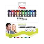 Gelschrijver Pentel BL77 Energel medium assorti 12 stuks, Ophalen of Verzenden, Nieuw