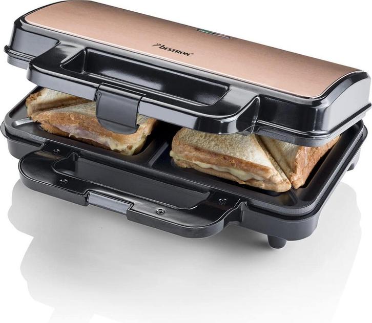 Bestron XL Tosti ijzer voor 2 Tostis, Tosti apparaat met, Huis en Inrichting, Lampen | Losse lampen, Nieuw, Ophalen of Verzenden