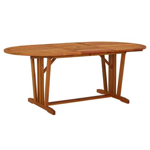 vidaXL Tuintafel 200x100x75 cm massief eucalyptushout, Tuin en Terras, Tuintafels, Nieuw, Hout, Verzenden