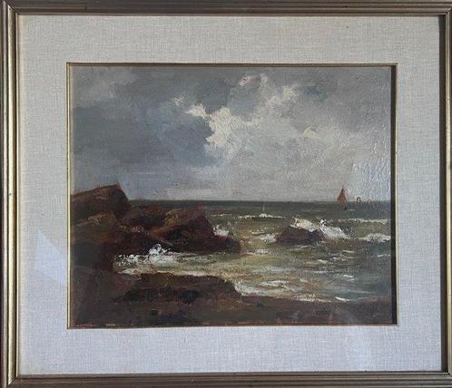 Giulio Fiori (1909-1991) - Paesaggio marino, Antiek en Kunst, Kunst | Schilderijen | Klassiek