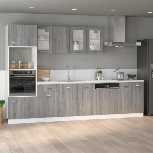 vidaXL Onderkast Lyon 60x46x81,5 cm grijs sonoma, Huis en Inrichting, Keuken | Keukenelementen, Grijs, Nieuw, Verzenden
