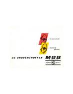 1962 MG MGB BROCHURE NEDERLANDS, Boeken, Auto's | Folders en Tijdschriften, Nieuw, Author