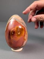 Prachtige lepidoliet Ei - Hoogte: 12 cm - Breedte: 8 cm-, Verzamelen, Mineralen en Fossielen