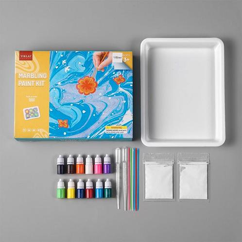 Water Marbling Verf Set™ - Kleurrijk kunstwerk op waterbasis, Kinderen en Baby's, Speelgoed | Educatief en Creatief, Nieuw, Verzenden