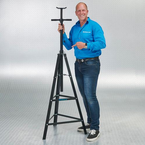 Datona Assteun hoog 2 ton met spindel - Datona - Matzwart, Auto diversen, Krikken, Nieuw, Ophalen of Verzenden