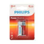 PHILIPS | POWER | ALKALINE | 9V | BATTERIJ, Nieuw
