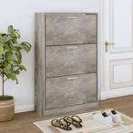 vidaXL Schoenenkast 63x24x103 cm bewerkt hout betongrijs, Verzenden, Nieuw