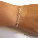 Zilveren triple bal ketting armbandje, Sieraden, Tassen en Uiterlijk, Armbanden, Verzenden, Nieuw, Zilver