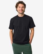 HEMA Heren T-shirt relaxed fit zwart, Kleding | Heren, Verzenden, Nieuw