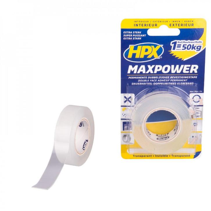HPX Max Power Bevestigingstape 2mtrx19mm Transparant, Doe-het-zelf en Verbouw, IJzerwaren en Bevestigingsmiddelen, Ophalen of Verzenden