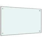 Spatscherm Keuken 70x40 Gehard Glas - - Retourdeal - Wit, Minder dan 50 cm, Wit, Nieuw, Ophalen of Verzenden