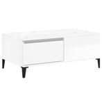 vidaXL Salontafel 90x50 Wit - OP=OP - Moderne Look!, Ophalen of Verzenden, Nieuw