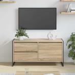 vidaXL TV-kast met lade Sonoma 100 x 36 x 49.5 cm Bewerkt, Minder dan 50 cm, Verzenden, Nieuw, Minder dan 100 cm