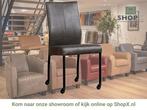 Leren eetkamerstoel Comfort met wieltjes - Vintage Grey, Huis en Inrichting, Stoelen, Nieuw, Leer, Ophalen of Verzenden, Eén