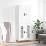 vidaXL buffetkast 69,5x34x180 cm bewerkt hout wit, Huis en Inrichting, Kasten | Buffetkasten, Verzenden, Nieuw, 50 tot 100 cm