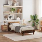 vidaXL Bedframe Oud hout 90 x 200 cm Bewerkt hout, Huis en Inrichting, Slaapkamer | Bedden, Verzenden, Nieuw, Bruin, Hout