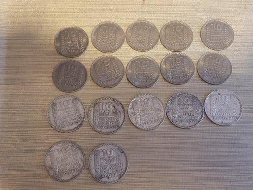 Frankrijk. Lot de 20 monnaies (10 Francs et 20 Francs Turin, Postzegels en Munten, Munten | Europa | Niet-Euromunten