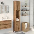 vidaXL Badkamerkast 30x30x190 cm bewerkt hout artisanaal, Verzenden, Nieuw