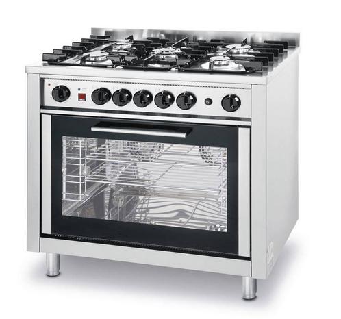 Gasfornuis Met Oven Geschikt voor de Horeca | 5 Branders, Zakelijke goederen, Horeca | Keukenapparatuur, Verzenden