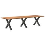 vidaXL Eettafel rechthoekig 320x100x74 cm massief eikenhout, Huis en Inrichting, Tafels | Eettafels, Verzenden, Nieuw