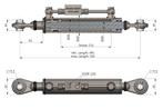 Hydraulische Topstang Cat. 1-1 - Verlengd - (490 - 700 mm), Ophalen of Verzenden, Nieuw, Overige merken