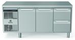 KOELWERKBANK 440 L, 2 DEUREN, 2 LADEN, VLAK BLAD, R290, Verzenden, Nieuw in verpakking