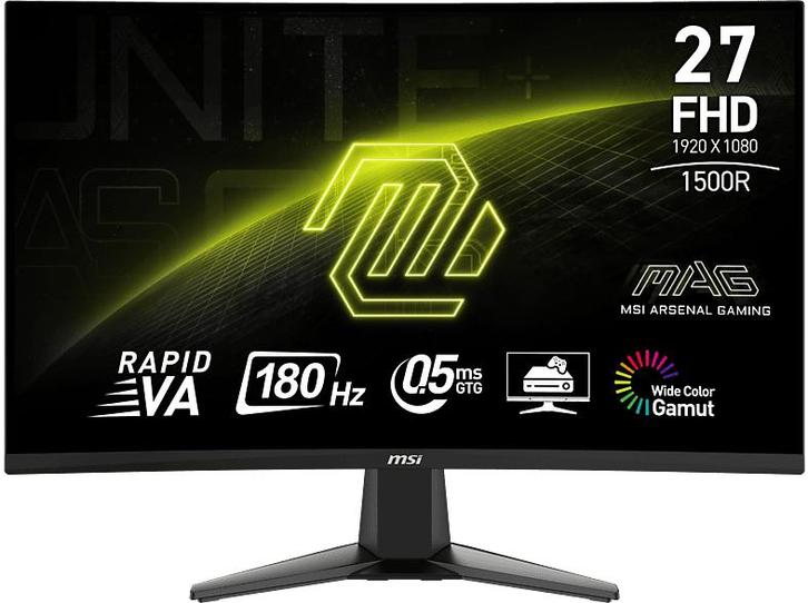 Msi - Full HD  Monitor - 27 inch, Computers en Software, Monitoren, VA, Curved, Full HD, Nieuw, Verzenden