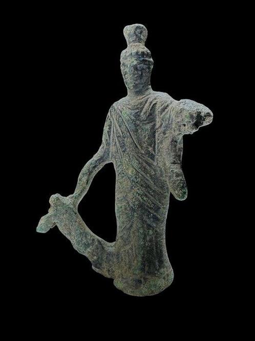 Oud-Romeins Brons beeldje van Isis-Fortuna-Pelagia - 63 mm, Antiek en Kunst, Antiek | Overige Antiek