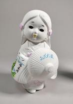 3x Charmante Japanse keramische beeldjes: Maneki-neko &