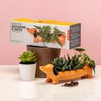 Huisdier Bloempot - Teckel, Tuin en Terras, Bloempotten, Verzenden, Nieuw