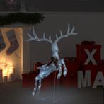 vidaXL Kerstversiering vliegend rendier koudwit 120 LEDs, Verzenden, Nieuw