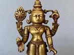 Vishnu in samapada-positie op lotusbloembasis - 12 cm -, Antiek en Kunst