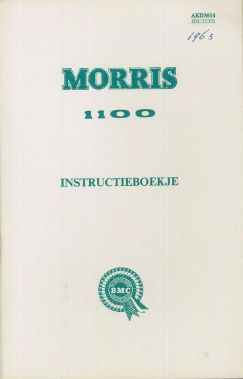 1963 Morris 1100 Instructieboekje Nederlands, Auto diversen, Handleidingen en Instructieboekjes, Verzenden